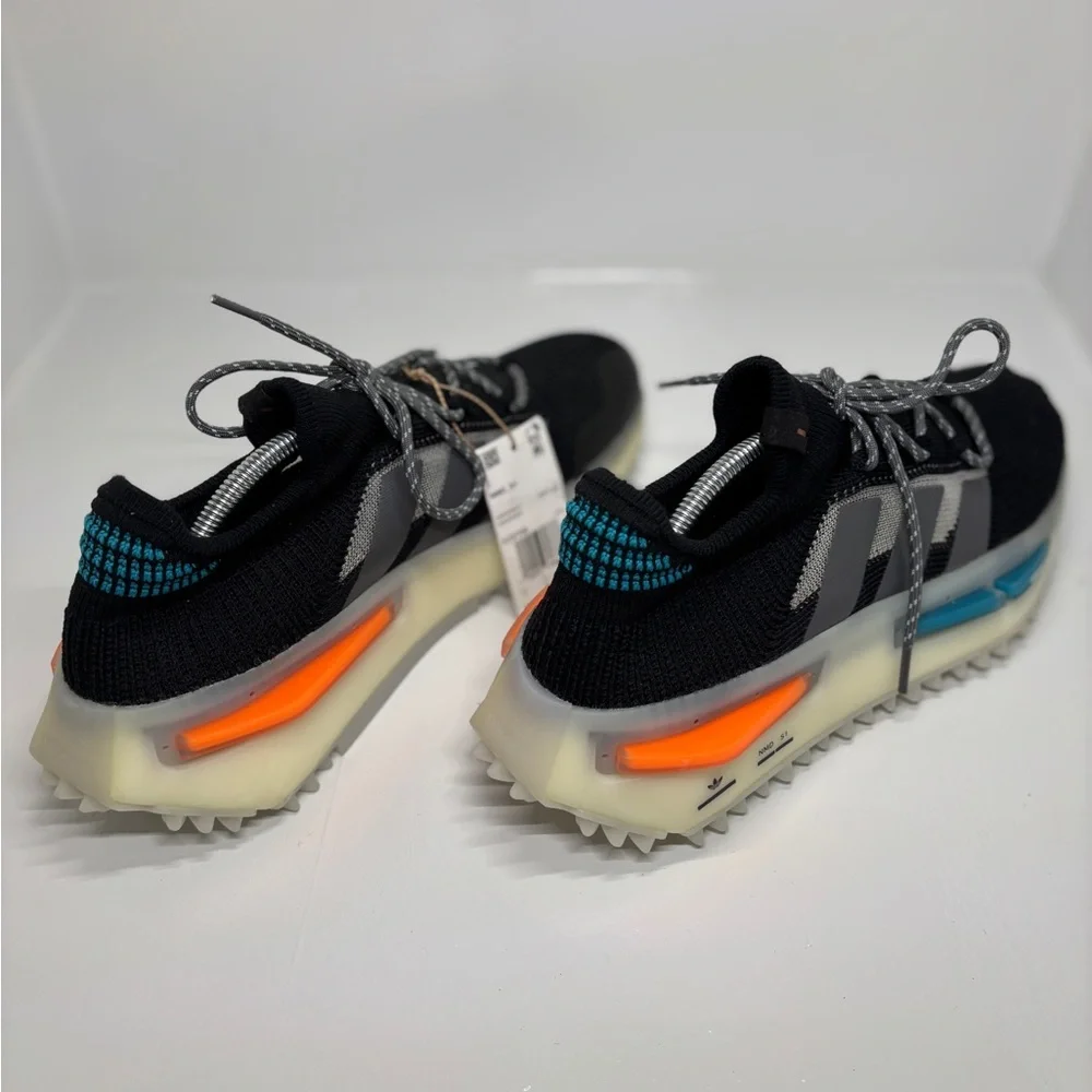 Adidas NMD S1 Black Orange Teal Sneakers Men’s 11.5 IF3092 Running Shoes